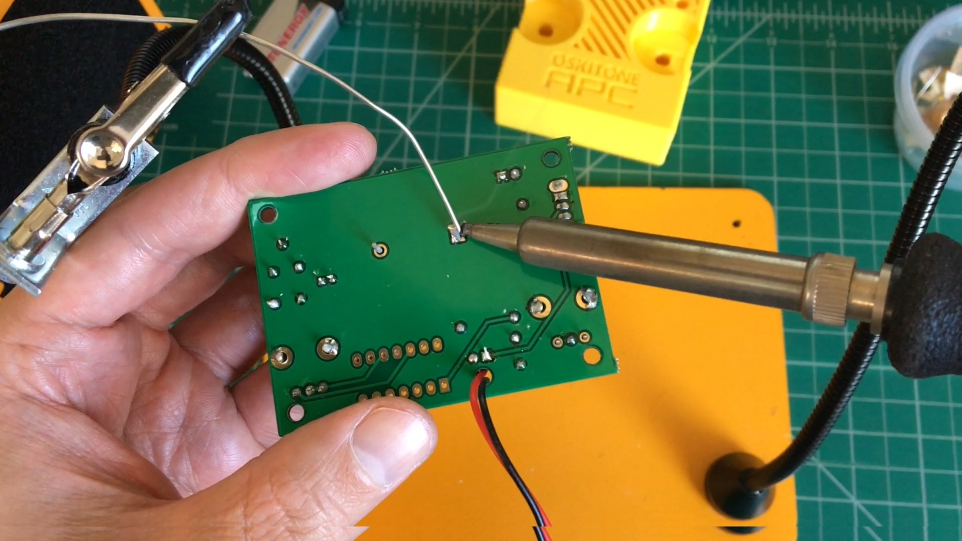 Soldering the APC speaker at LS101