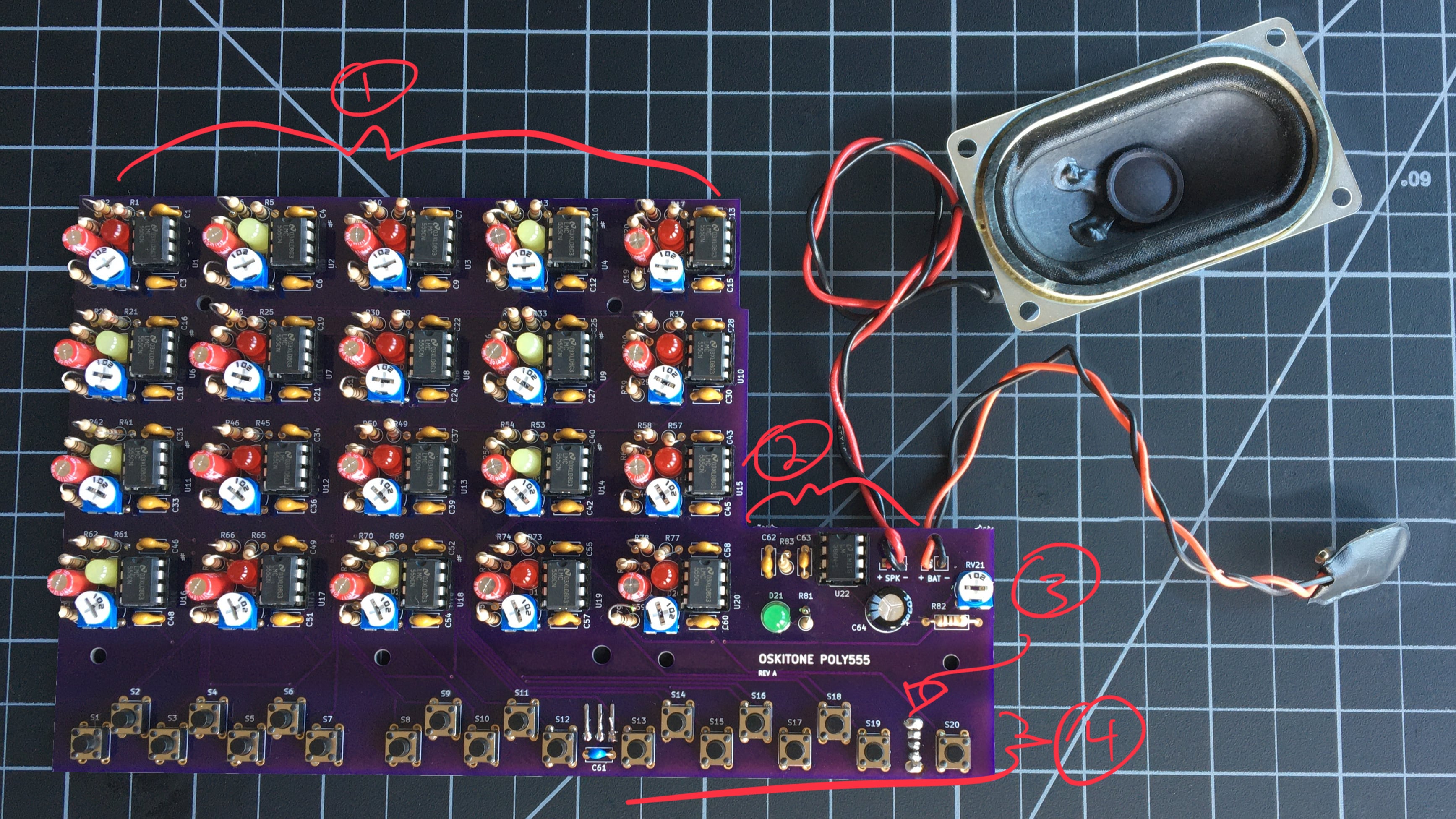 POLY555 PCB