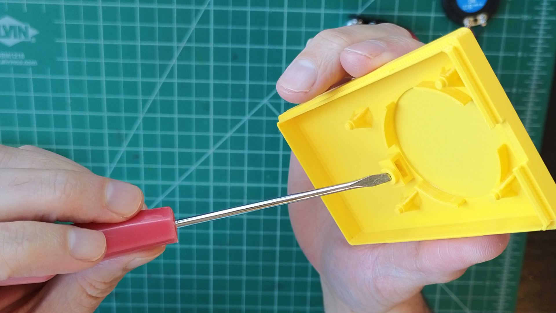 breaking away nut lock support material