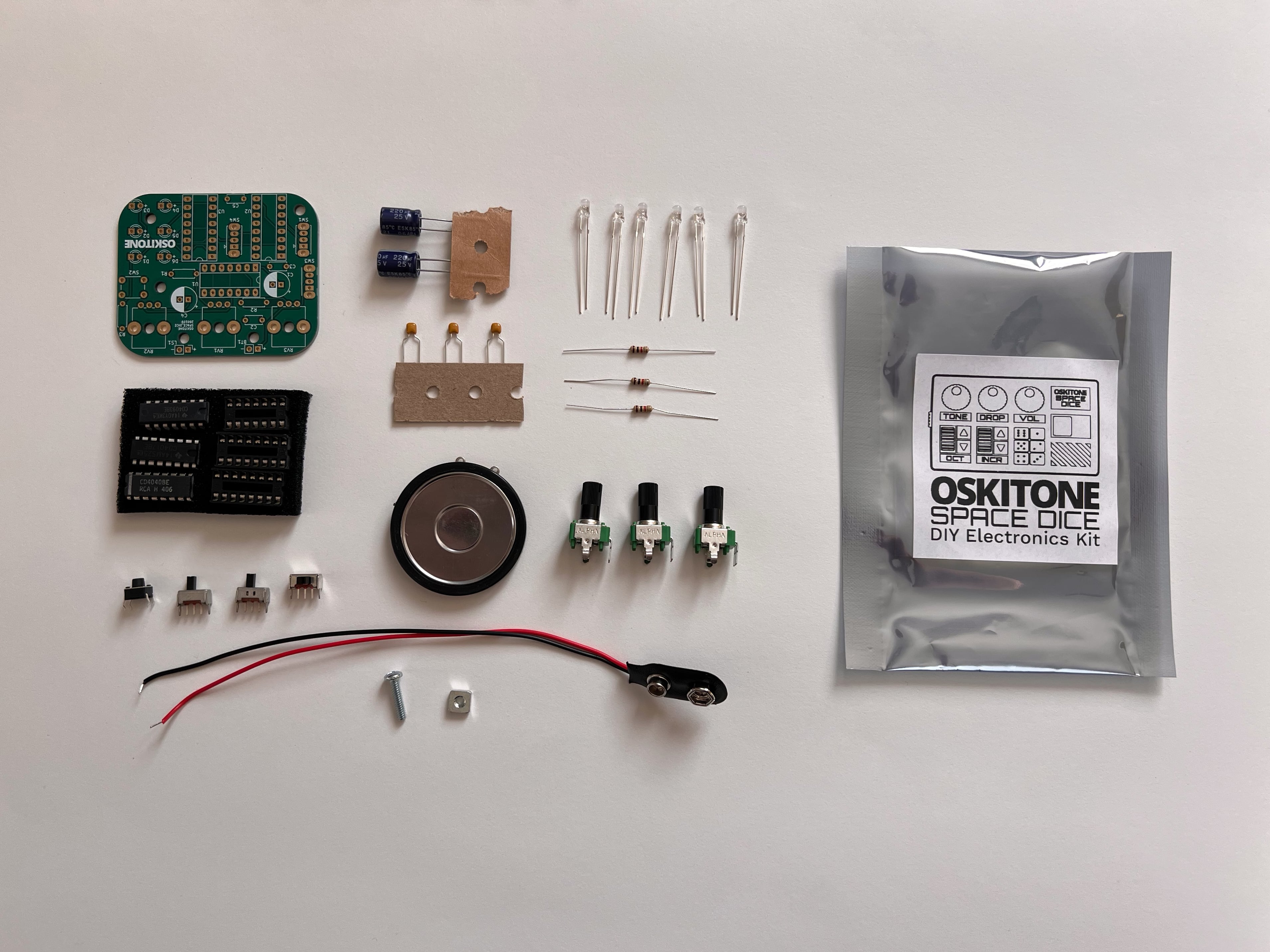 Space Dice electronic components