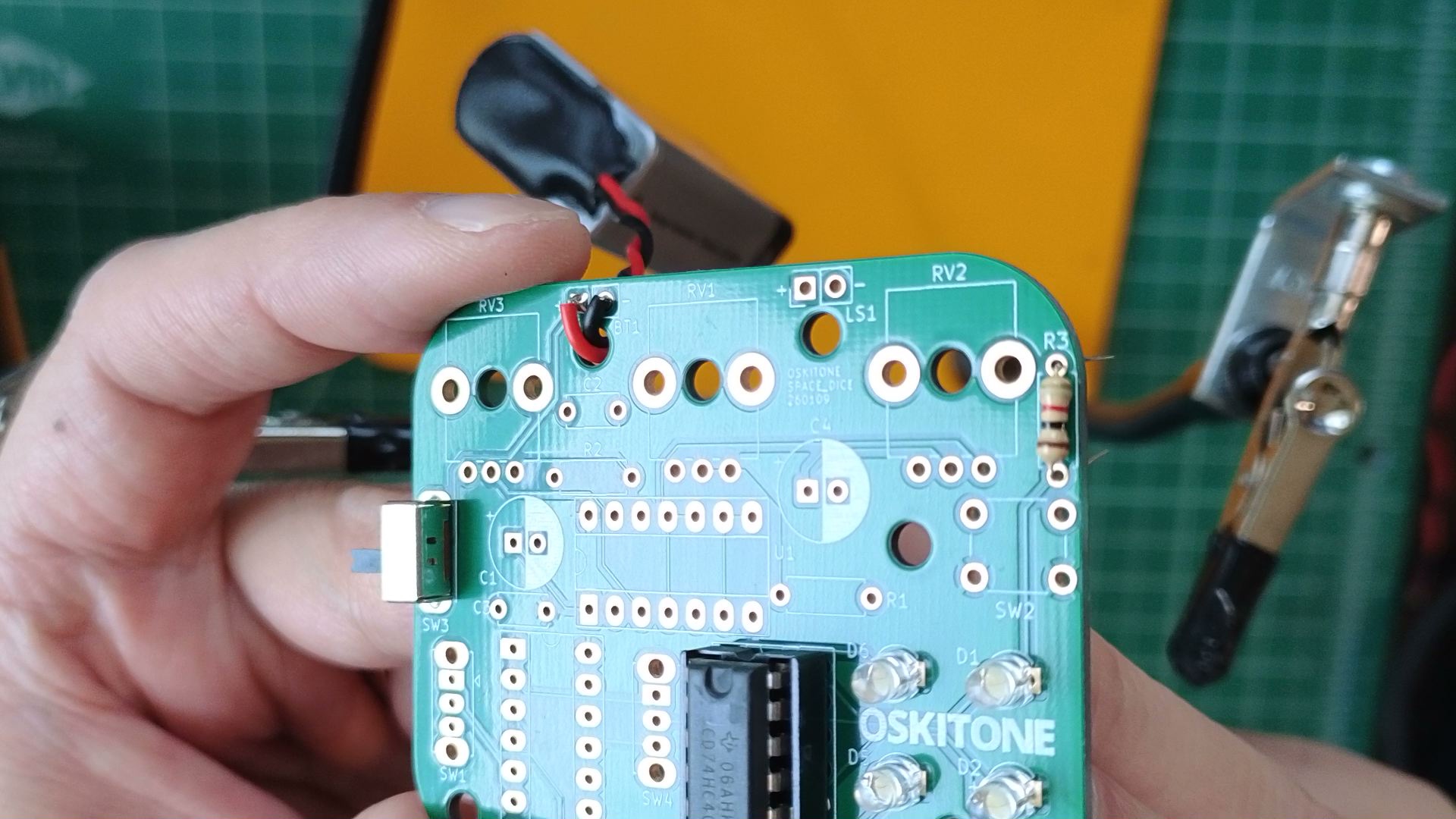 resistor soldered to R3