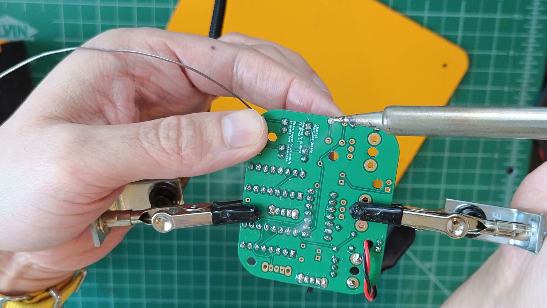 tactile switch soldered